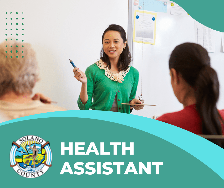 Job Announcement Health Assistant County of Solano